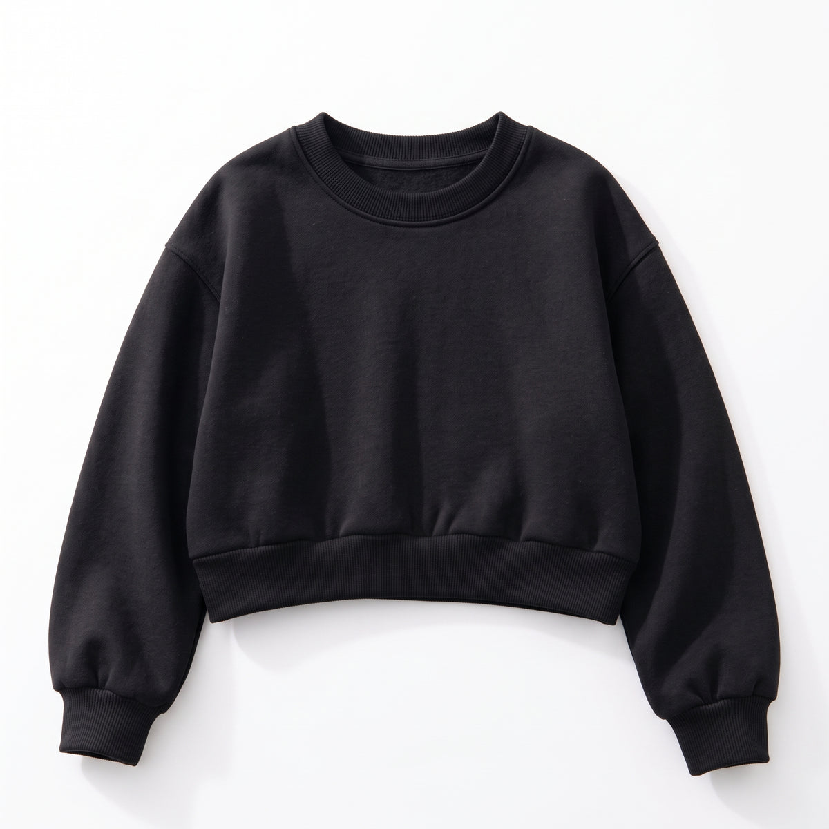 Heavyweight cropped crewneck